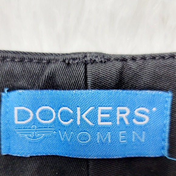 Dockers Womens Metro Fit‎ Pants Black Size 8 Medium Stretch Cotton Blend - Picture 6 of 8